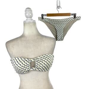 Asceno Classic Bikini Bottom in Rio Arrow Geometric Graphic Print Size Large